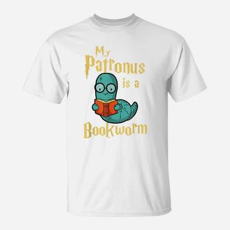 My Patronus Is A Bookworm - Funny Book Lover Gift & Reading T-Shirt | Crazezy CA