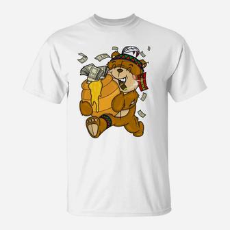 Native American Bear Money Honey Clothing Men Christmas Gift T-Shirt | Crazezy