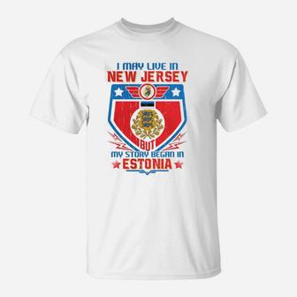 New Jersey Estonia T-Shirt - Thegiftio UK