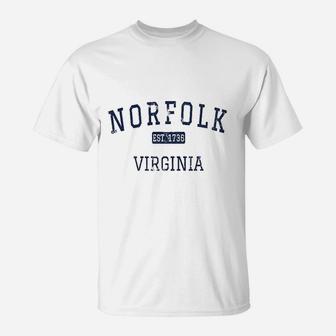 Norfolk Virginia Est T-Shirt | Crazezy AU