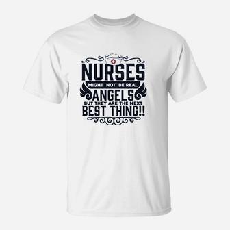 Nurse Lover Not Real But Next Best Thing Frontline Medical Collection T-Shirt | Crazezy