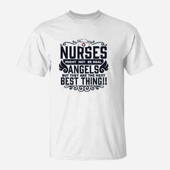 Nurse Lover Not Real But Next Best Thing Frontline Medical Collection T-Shirt | Crazezy