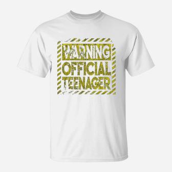 Official Teenager Funny 13 Year Old Boy Gift Ideas T-Shirt | Crazezy