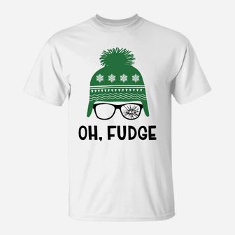 Oh Fudge Funny Christmas Saying, Vintage Xmas Sweatshirt T-Shirt | Crazezy