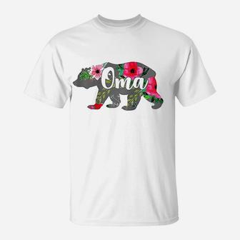 Oma Mama Bear Grandma T-Shirt | Crazezy CA