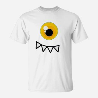 One Eyed Monster Monster Eyes Yellow Eyes T-Shirt | Crazezy