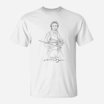 Paganini-Violin-Classical Music-Virtuoso T-Shirt | Crazezy UK
