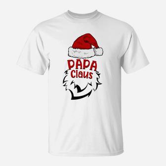 Papa Claus Merry Christmas Dad Santa Claus Head Sweatshirt T-Shirt | Crazezy