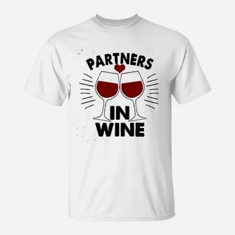 Partners In Wine T-Shirt | Crazezy UK