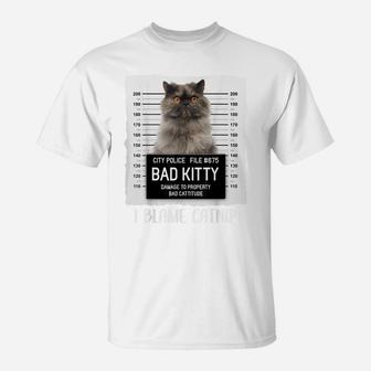 Persian Cat Lovers Funny Gift For Women T-Shirt | Crazezy DE