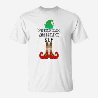 Physician Assistant Elf Family Matching Christmas Gift Sweatshirt T-Shirt | Crazezy