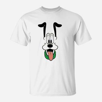 Pluto Big Face Ears Up T-Shirt | Crazezy