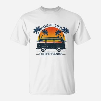 Pogue Life Outer Banks Retro Vintage Sunny T-Shirt | Crazezy CA