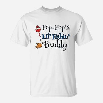 Pop Pop's Lil Fishing Buddy T-Shirt | Crazezy AU