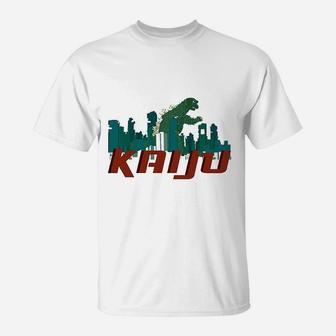 Poster Foundry Kaiju Destroying The City T-Shirt | Crazezy