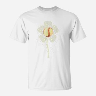 Proud Baseball Mom Flower Mothers Day Softball Tee Ball Gift T-Shirt | Crazezy