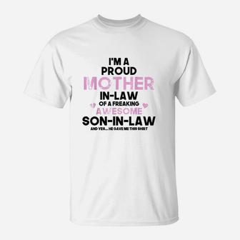 Proud Mum Gift Mothers Day Awesome T-Shirt | Crazezy AU