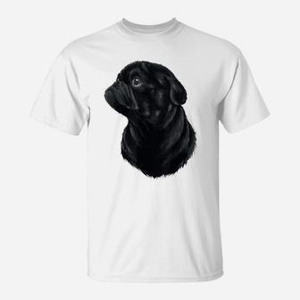 Pug Dog Mom Dad Funny Graphic Cute Black Pug T-Shirt | Crazezy
