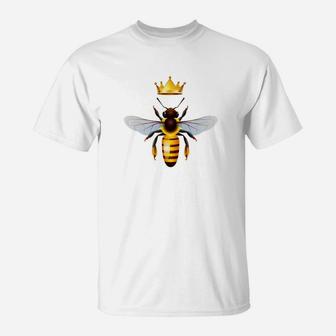 Queen Bee Cute Gift For Beekeeper Funny T-Shirt - Thegiftio UK