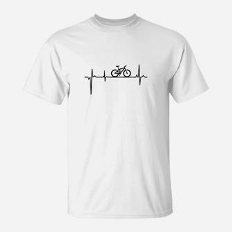 Radfahren Herzschlag 21 T-Shirt - Seseable