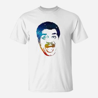 Rainbow Galaxy Stars T-Shirt | Crazezy