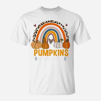 Rainbow I Teach The Cutest Pumpkins In The Patch Fall Season T-Shirt | Crazezy UK