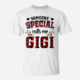 Red Plaid My Favorite People Call Me Gigi Shirt New Grandma T-Shirt | Crazezy