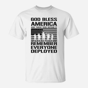Remember Everyone Deployed Tee - Red Friday Military Veteran T-Shirt | Crazezy