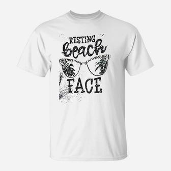 Resting Beach Face T-Shirt | Crazezy CA