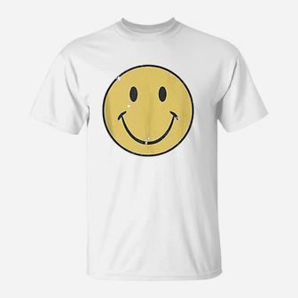 Retro 70s Smile Face T-Shirt - Thegiftio UK