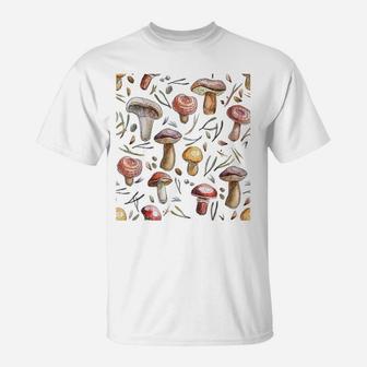 Retro Forrest Fungi Tee Cute Mushroom Cottagecore Aesthetic T-Shirt | Crazezy