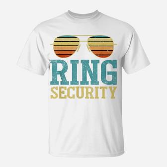 Ring Security Ring Bearer Boys Wedding Party T-Shirt | Crazezy