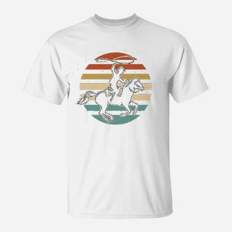 Rodeo Team Roping Cowboy T-Shirt | Crazezy