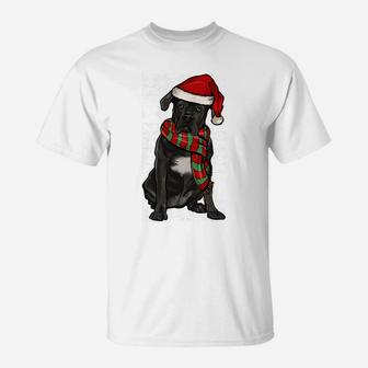 Santa Hat Xmas Cane Corso Ugly Christmas Sweatshirt T-Shirt | Crazezy UK