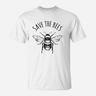Save The Bees Earth Day Save Our Planet Environmental T-Shirt | Crazezy AU