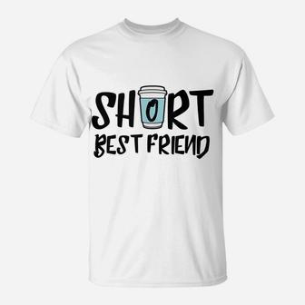 Short Best Friend - Matching Coffee For Bff Latte Lovers T-Shirt | Crazezy