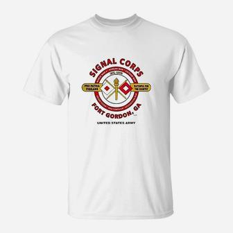 Signal Corps Us Army Fort Gordon Ga Watchful For The Country Campaign T-Shirt | Crazezy