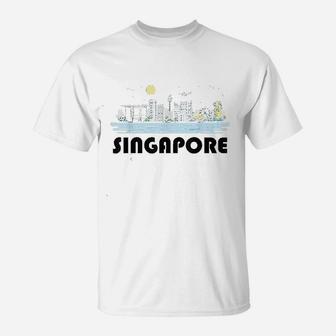 Singapore Skyline Cityscape T-Shirt | Crazezy CA