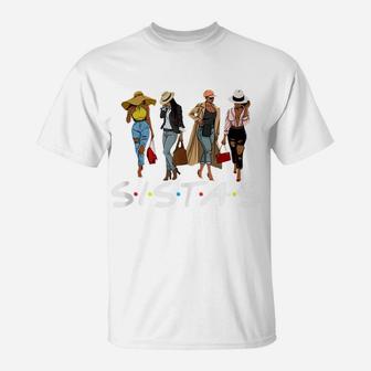 Sistas Afro Women-Together Friend Black Girl Pride Gift T-Shirt | Crazezy UK