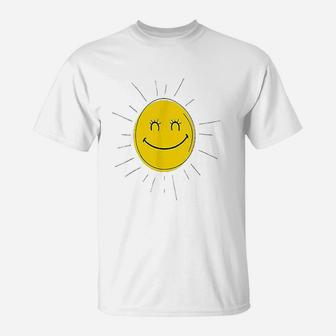 Smiley Face Sunshine Sun Image Happy Fun Smile T-Shirt | Crazezy