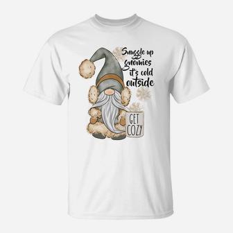 Snuggle Up Gnomies It’S Cold Outside Gnome T-Shirt | Crazezy UK