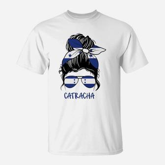 Soy Catracha For Hondurans Honduras Flag Girl T-Shirt | Crazezy AU