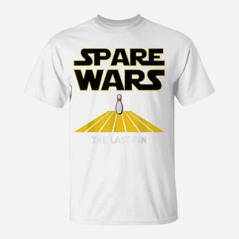 Spare Wars - Funny Bowler & Bowling Parody T-Shirt | Crazezy