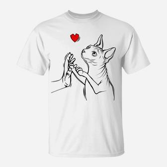 Sphynx Cat Sphinx Hairless Cat Lovers Owner T-Shirt | Crazezy DE