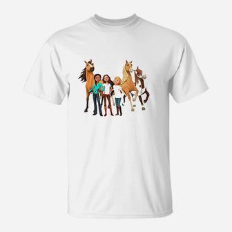 Spirit Riding Free All Character T-Shirt | Crazezy