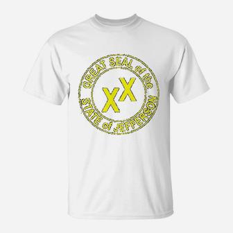 State Of Jefferson Seal 51st State T-Shirt - Thegiftio UK