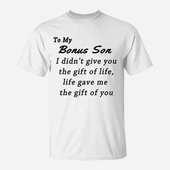 Stepson Coffee For Son In Law Adopted Son T-Shirt | Crazezy