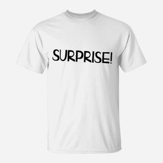 Surprise Announcement To Husband And Family T-Shirt | Crazezy AU