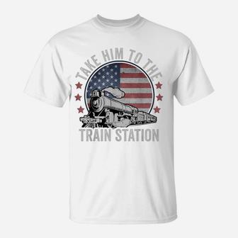 Take Him To The Train Station Retro Vintage T-Shirt | Crazezy CA