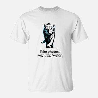 Take Photos Not Trophies T-Shirt | Crazezy